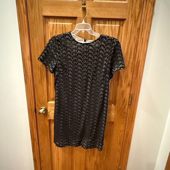 Diane von Furstenberg Cindy Acorn Lace Dress in Black, SZ 12 - Picture 3 of 7